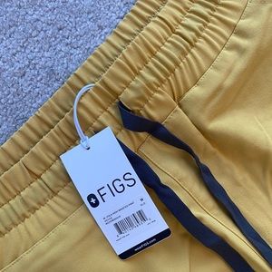 Figs Light Gold High Waisted Yola Pant